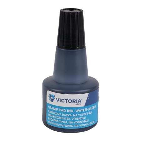 Victoria Bélyegzőfesték, 30 ml, , fekete (VOBFF) (VOBFF)