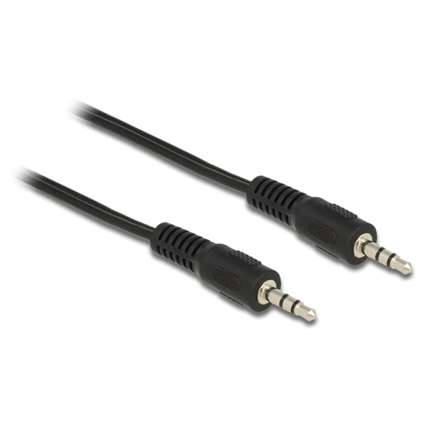 DELOCK kábel Audio DC jack 3.5mm male / male összekötő 2.5m (84001)