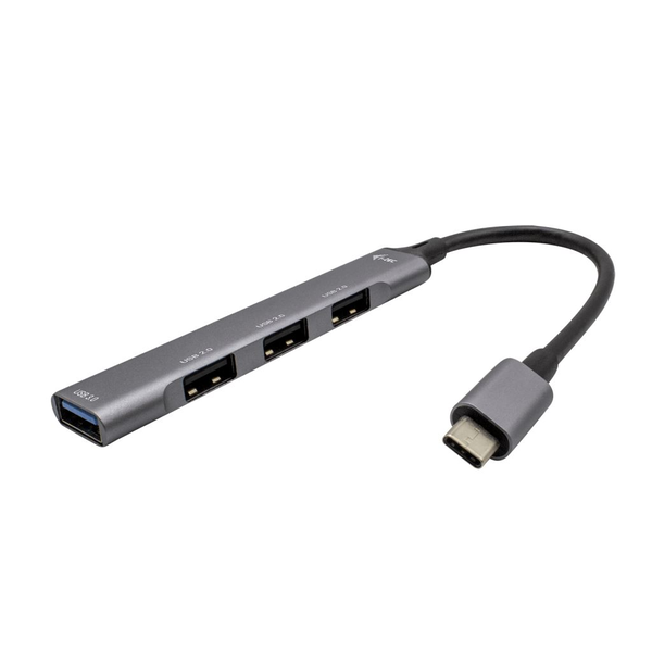i-tec Metal C31HUBMETALMINI4 κατανεμητής διεπαφών USB 3.2 Gen 1 (3.1 Gen 1) Type-C Μεταλλικός