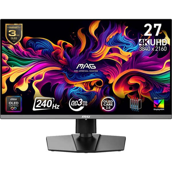 MSI MAG 272UP QD-OLED 26,5" 4K 240Hz gamer monitor