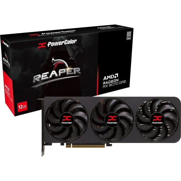 POWERCOLOR Radeon RX 9070 GRE 12GB GDDR6 Reaper PCIE RX9070GRE 12G-A