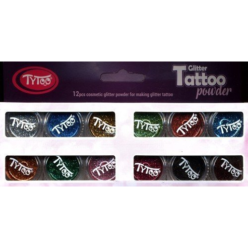 TyToo: Legszebb színek válogatása csillámpor szett 12x2,5ml (013-00877)