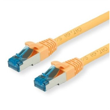 VALUE LAN hálózati kábel S/FTP Cat.6A RJ45 sárga 0,15m