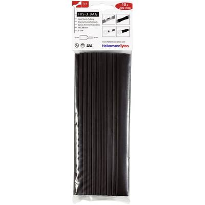 Zsugorcső készlet, HIS-3 12/4 3:1 2M, fekete (308-31210)