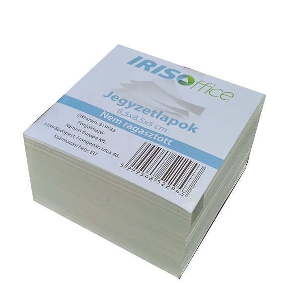 IRISOffice 8,5x8,5x5cm ragasztás nélküli kockatömb (1333001-01)