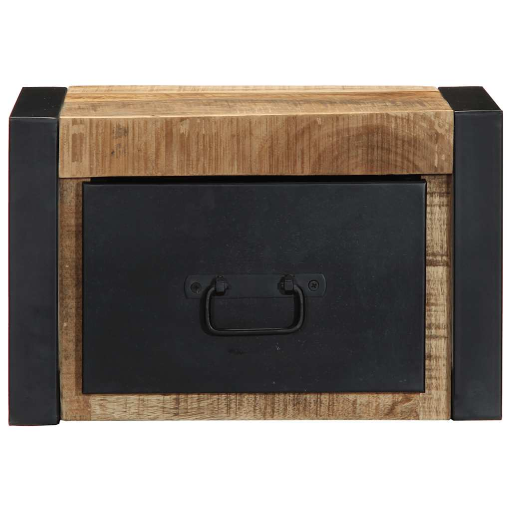 Éjjeli szekrény 40x35x25 cm tömör durva fa mangó (4015945)