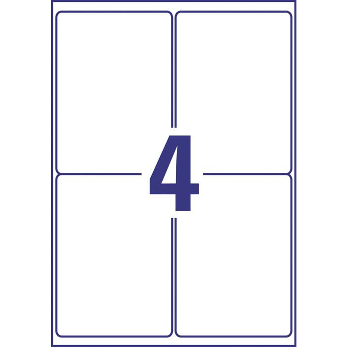 Avery-Zweckform L4774REV-20 99.1 x 139 mm Poliészter fólia Fehér 80 db Leoldható Fólia címkék Lézer, Másolat (L4774REV-20)