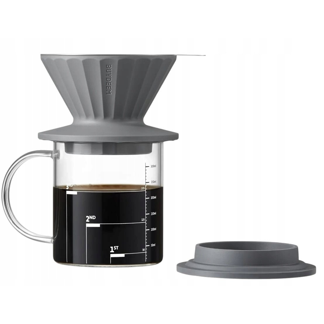 BUYDEEM Coffee filter, model CD1024, color Ink Grey (CD1024-IG)