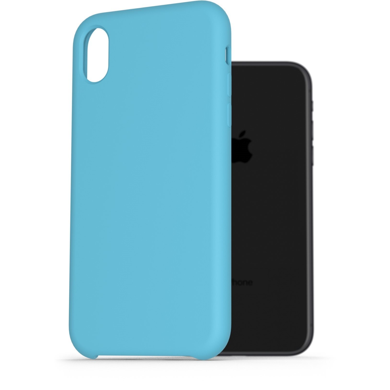 AlzaGuard Premium Liquid Silicone Case iPhone Xr kék tok (AGD-PCS0003L)