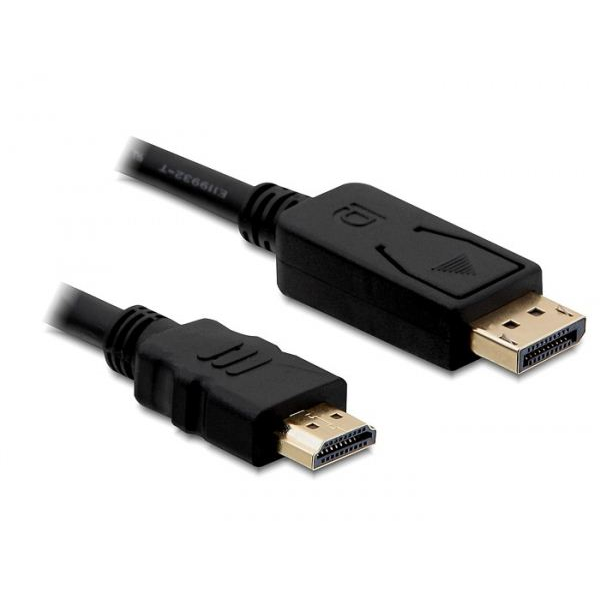 DELOCK Displayport Kabel DP -> HDMI St/St 1.00m schwarz