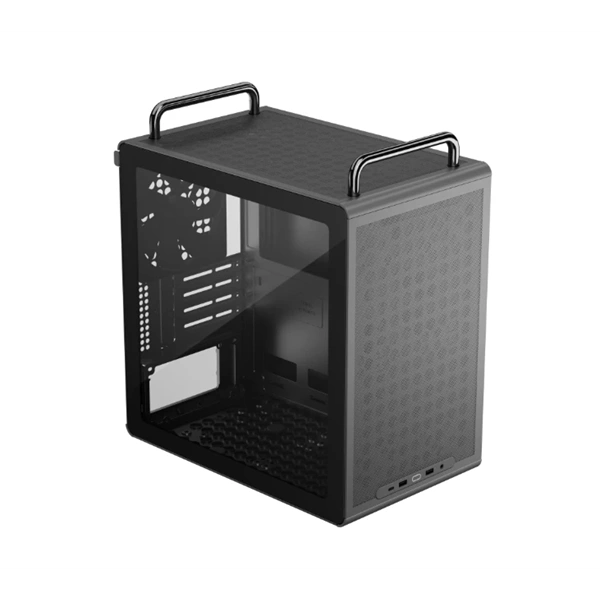 COOLER MASTER Ház Mini-ITX/Micro-ATX QUBE 340, Tápegység nélkül, Fekete