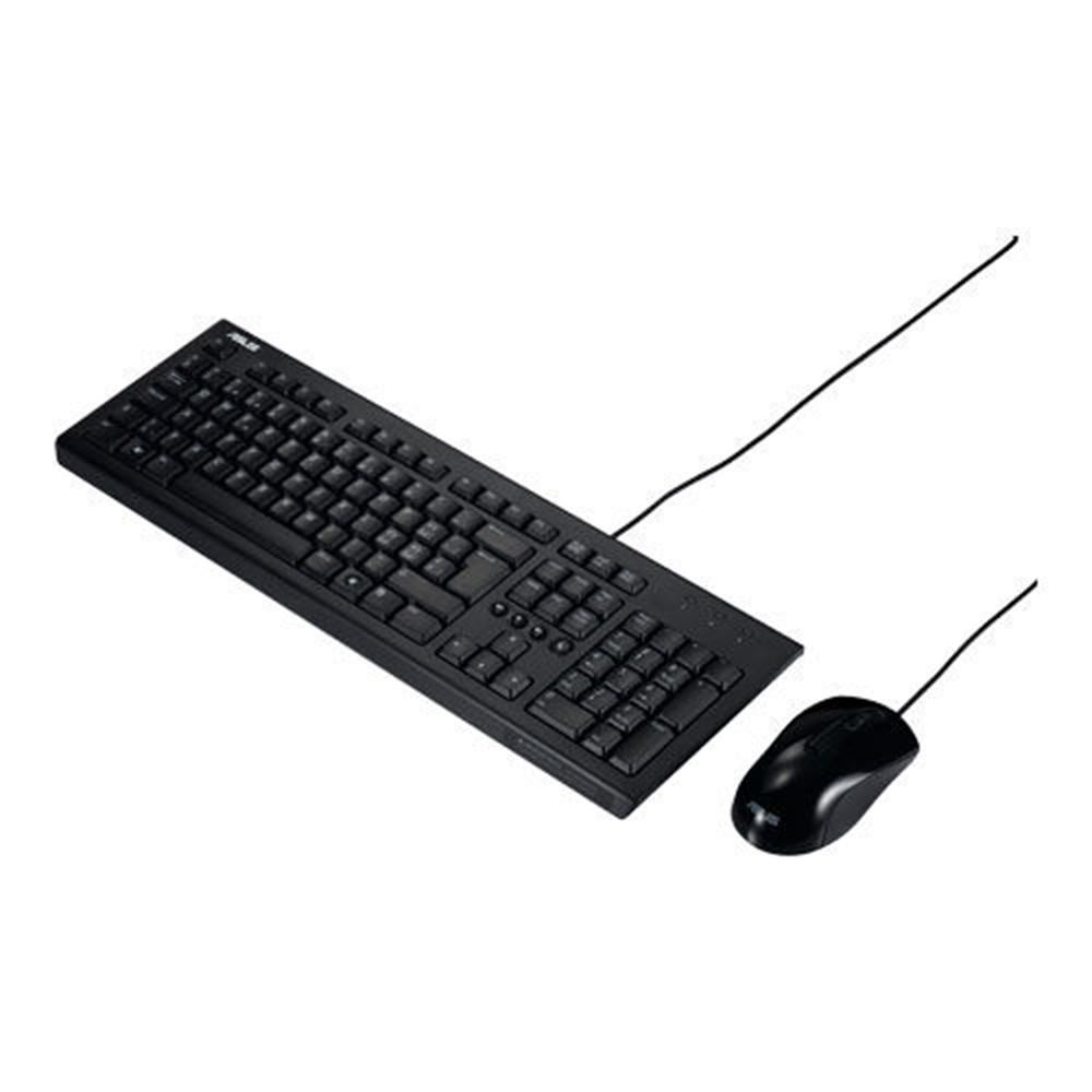 Asus Desktop U2000 Set tastatura si mouse, distributie maghiara, negru