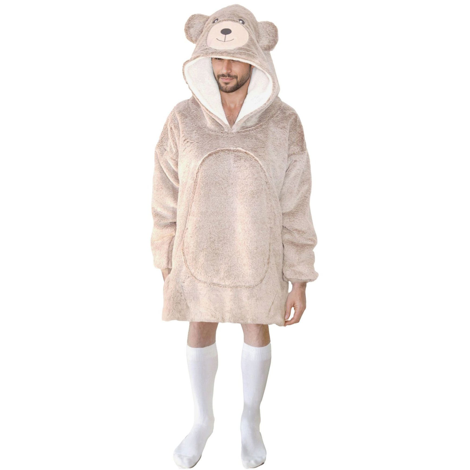 Cozy Noxxiez Bear - warm TV sweatshirt blanket for teens and adults (8718274258943)