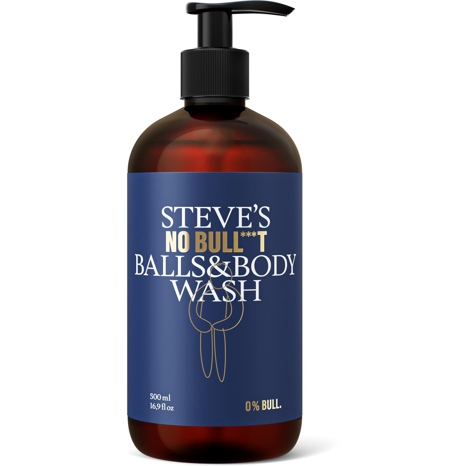 STEVES No Bull***t Balls & Body Wash 500 ml (8595713603034)