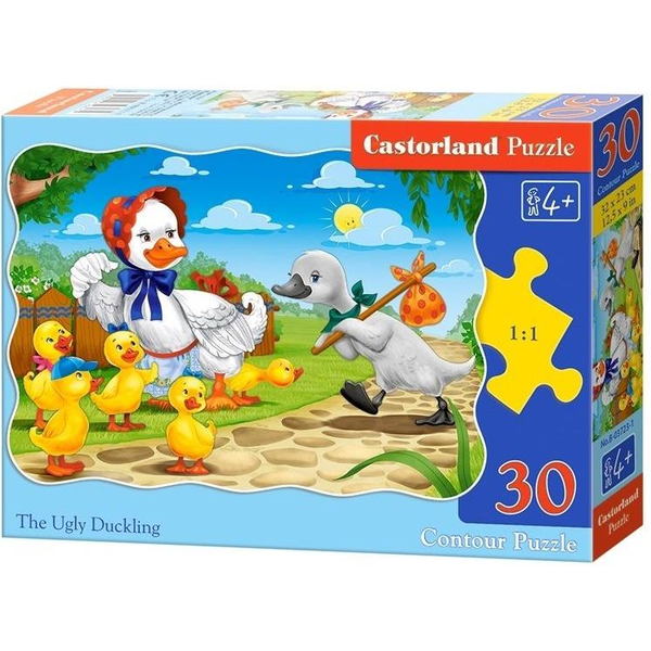 Castorland The Ugly Duckling 30 pcs Kontúr kirakós 30 db Rajzfilmek
