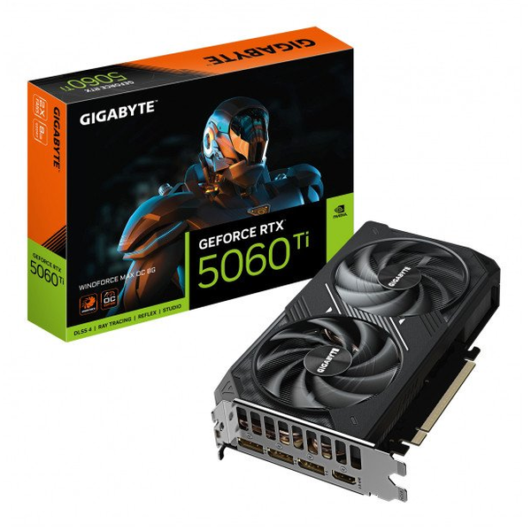 GIGABYTE GeForce RTX 5060 Ti WINDFORCE MAX OC 8G NVIDIA 8 GB GDDR7