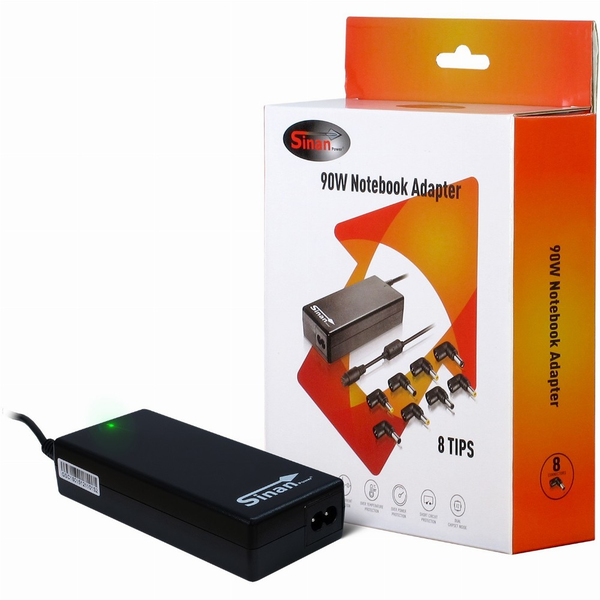 Универсално мрежово захранване за лаптоп Inter Tech Sinan UB-90GB, 90W