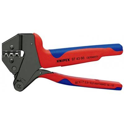 KNIPEX -Werk (97 43 66) 1 db 0.5 - 6 mm2 Cserélhető krimpelőbetéttel (97 43 66)