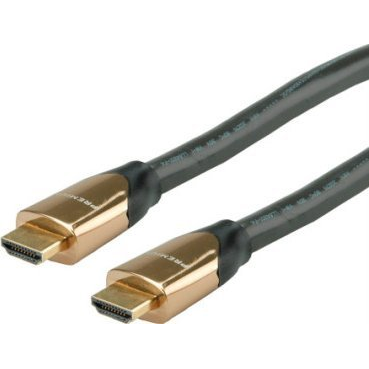 Cablu HDMI, Roline, Metal, 9m, Gri