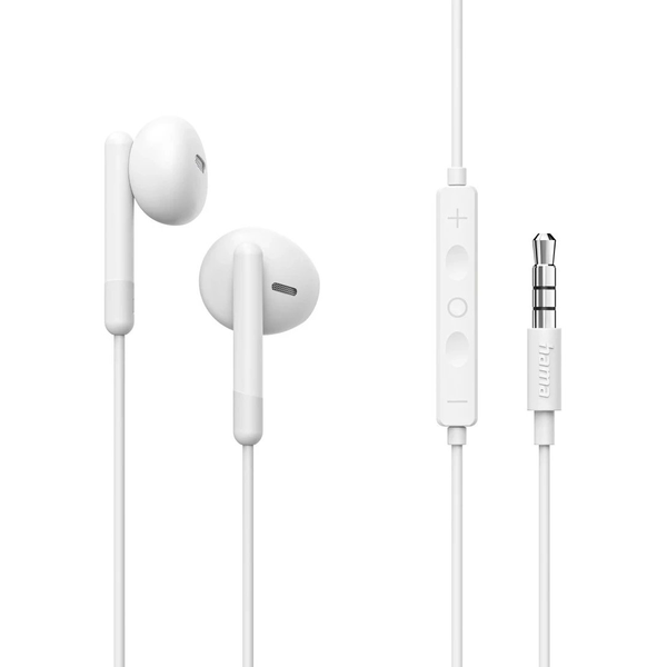 Hama Noble Auricolare Cablato In-ear Musica e Chiamate Bianco