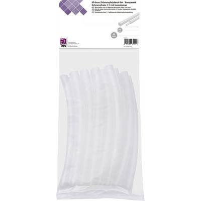 TRU COMPONENTS T1902CA037 Zsugorcső készlet Átlátszó 6 mm Zsugorodási arány:3:1 15 db (T1902CA037)