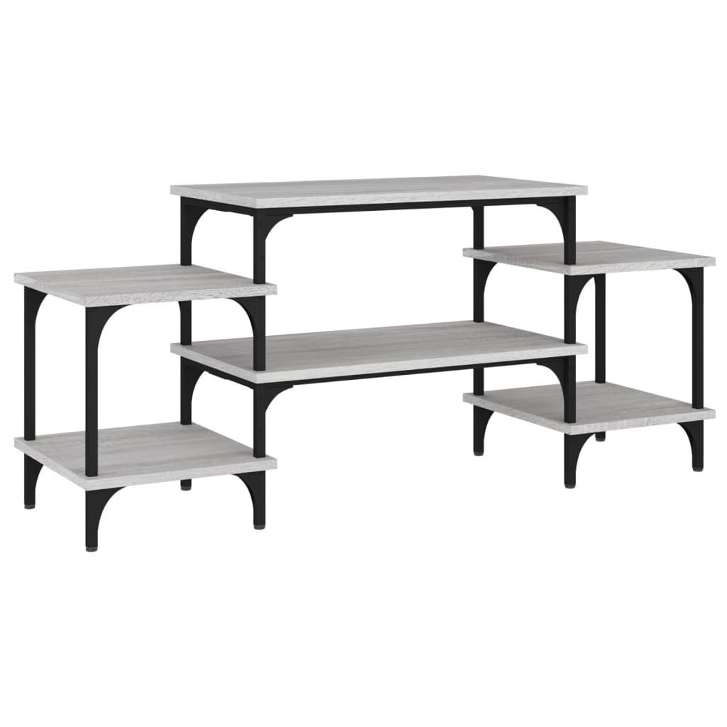 szürke sonoma színű szerelt fa TV-szekrény 117x35x52 cm (826318)