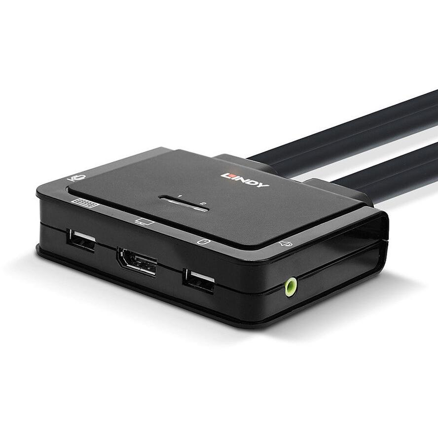 Lindy 42346 KVM kapcsoló Fekete (42346)