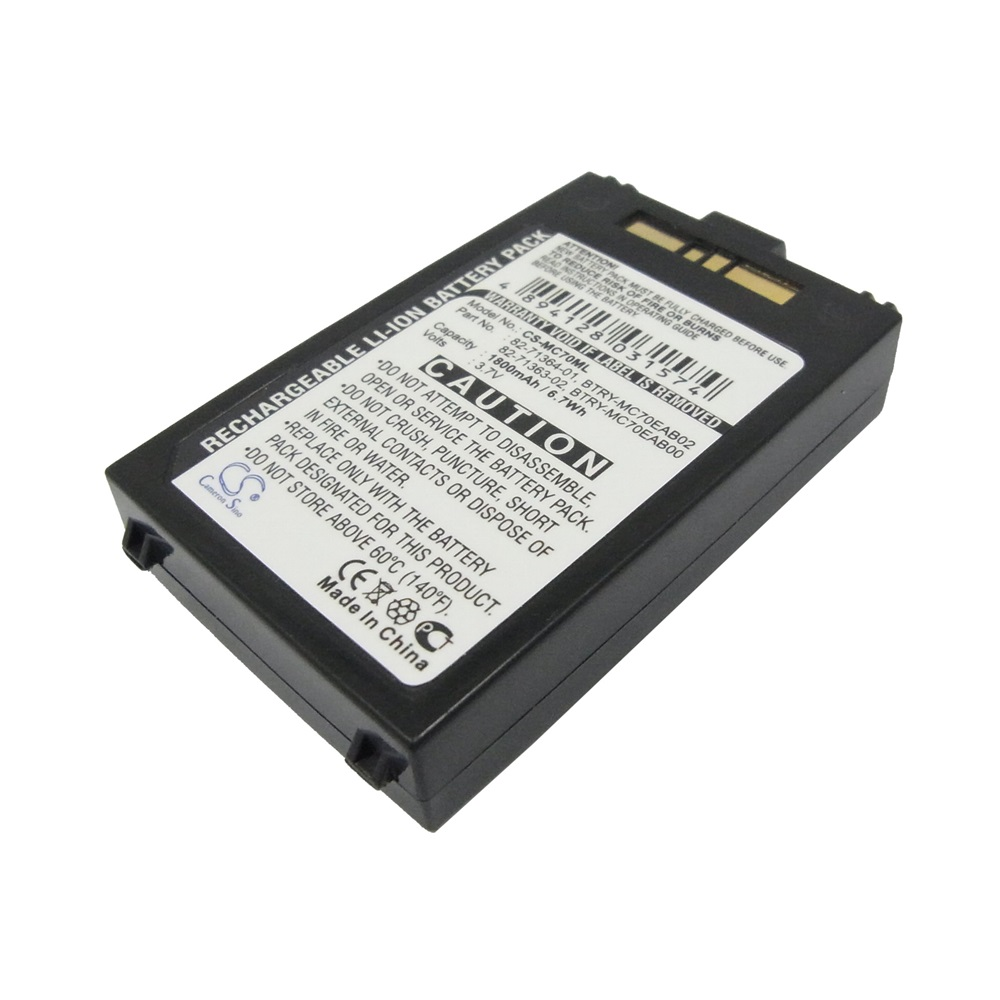 RealPower Symbol 82-71363-02, 82-71364-01, BTRY-MC70EAB00 3.7V 1800mAh utángyártott akku Li-ion (CS-MC70ML) (CS-MC70ML)