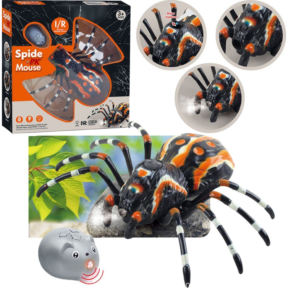 Távirányítós Pók Tarantula Infravörös Fekete R/C ST (20524)