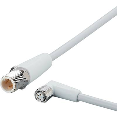 ifm Electronic EVF253 Összekötő vezeték Dugó, egyenes, Alj, hajlított 0.3 m Pólusszám: 4, 4 1 db