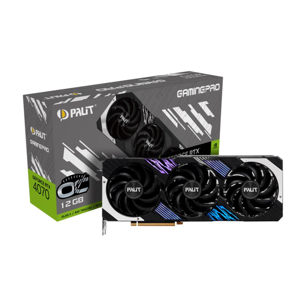 Palit GeForce RTX 4070 12GB GamingPro OC videokártya (NED4070H19K9-1043A)