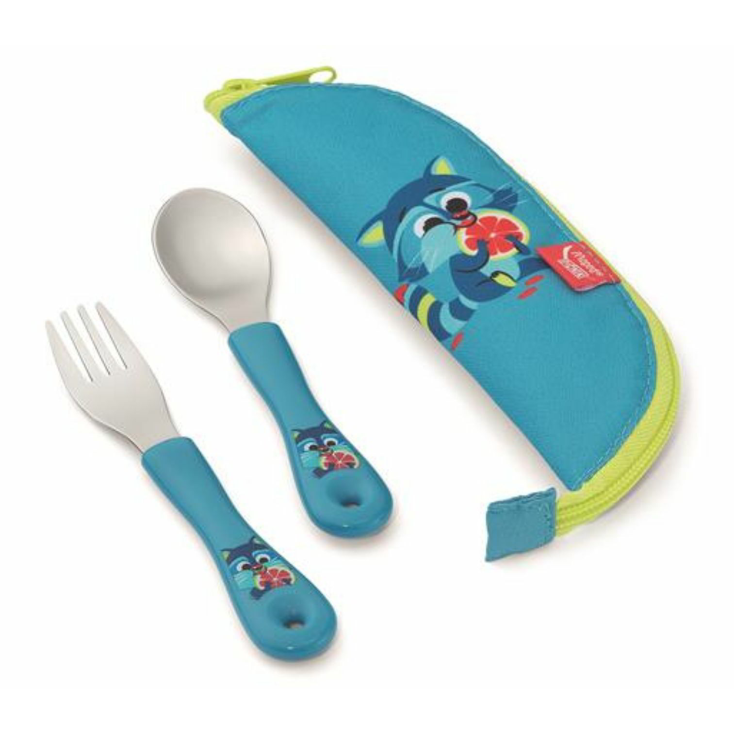 Maped Picnic Concept Miniz Evőeszközkészlet tokban 3 darabos szett - Mosómedve Mintás (875001)