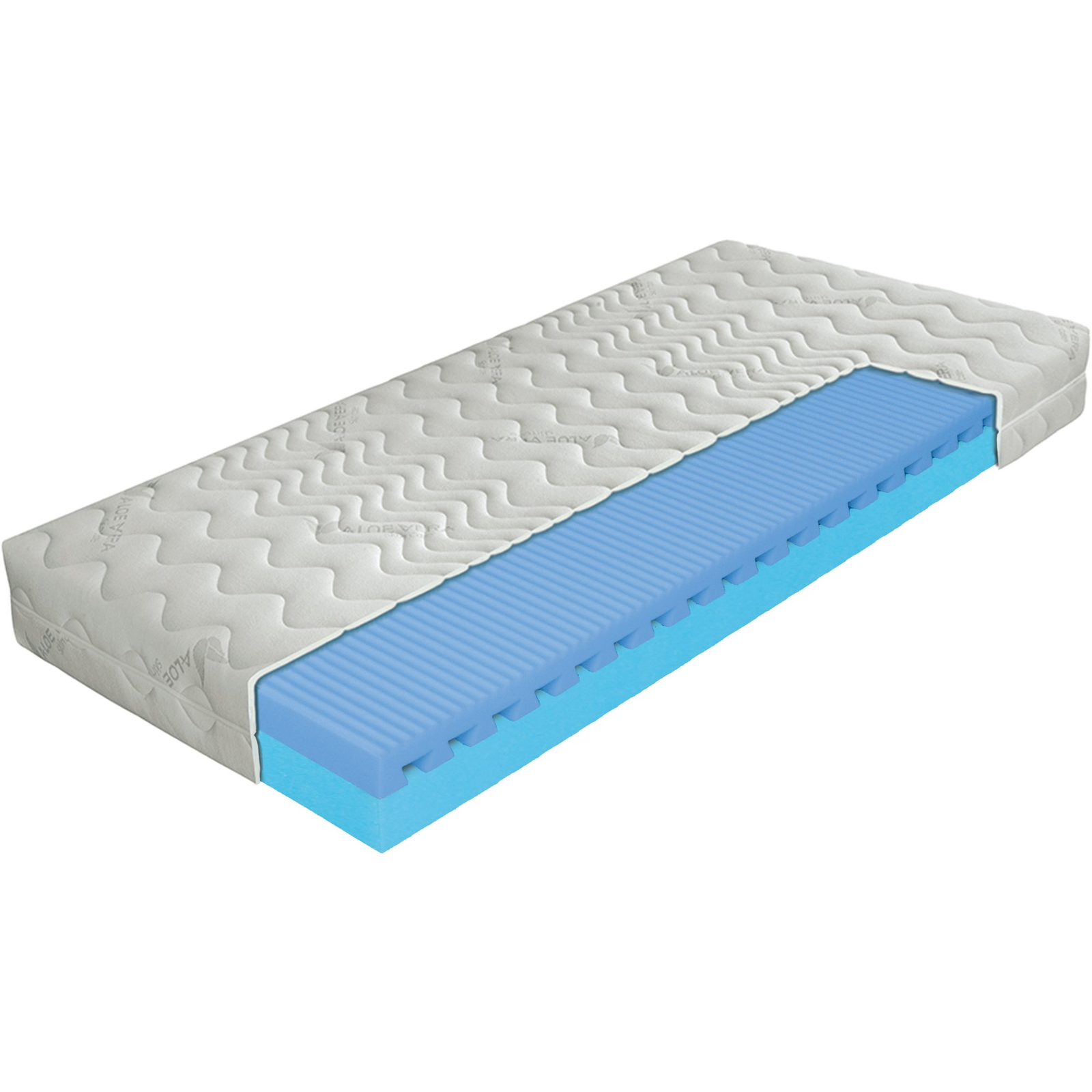 Pala Airy Foam AloeVera, zónázott levegős matrac 120 × 200 cm (8586028210062)