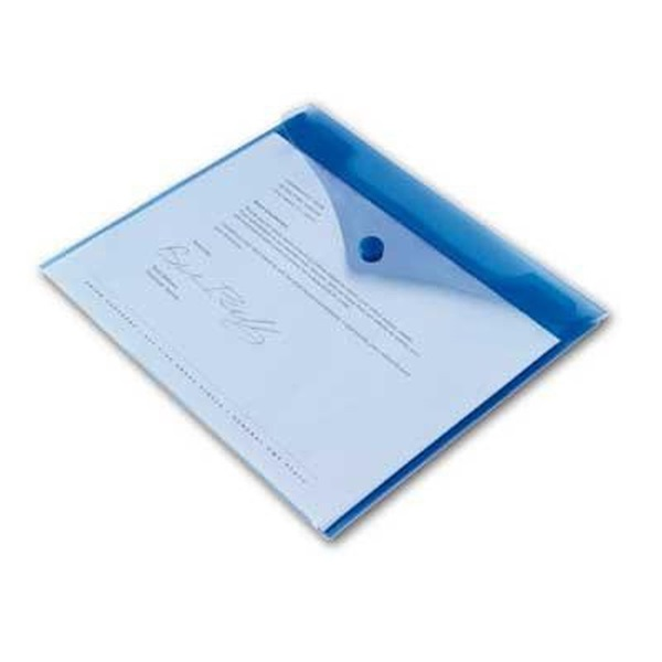 Office Depot A5 fekvő 5db/cs áttetsző kék irattasak (1430478)