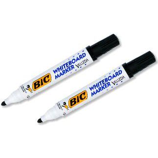 Flipchart- és táblamarker, 1,4 mm, kúpos, BIC" Velleda ecolutions", piros (BONUS 904939)