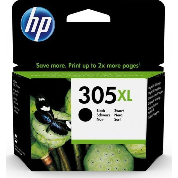 HP 305XL High Yield Black Original Ink Cartridge tintapatron 1 db Eredeti Nagy (XL) kapacitású Fekete