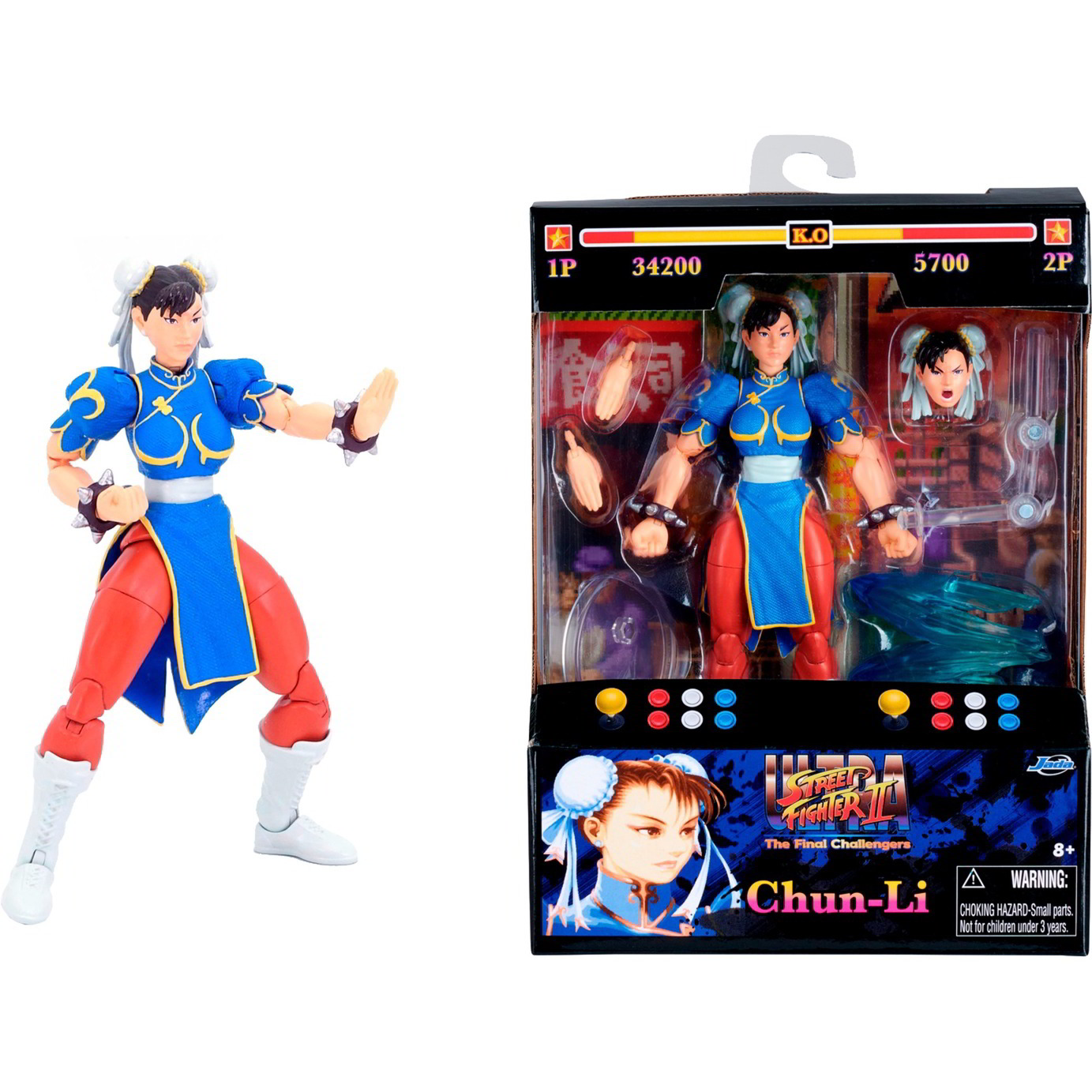 Jada Toys Street Fighter ll Chun-Li játékfigura 15cm (253252026)