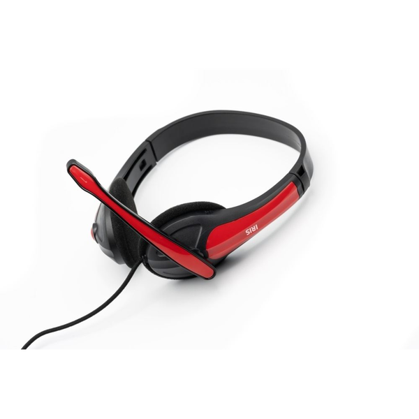 IRIS F-25 vezetékes headset piros