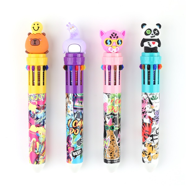 Nebulo Funny animals 10 színű golyóstoll (DTG-10COL-003)