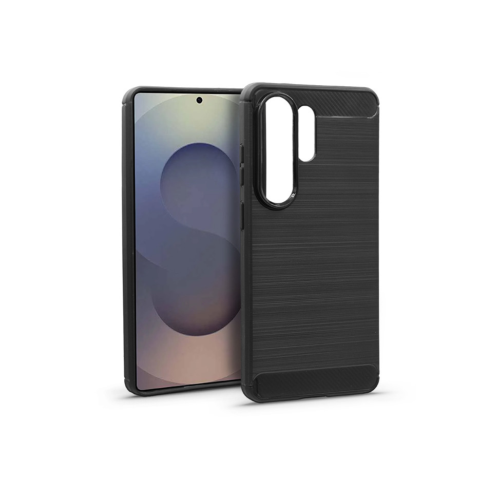 Haffner Carbon szilikon tok - Samsung SM-S947 Galaxy S26 Ultra - fekete (HF432835)