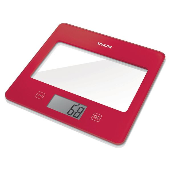Kuchyňská váha Sencor SKS 5034RD do 5kg LCD LEHKÁ