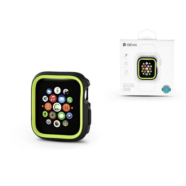 Devia ST323867 Dazzle Apple Watch 4 40mm védőtok fekete/zöld