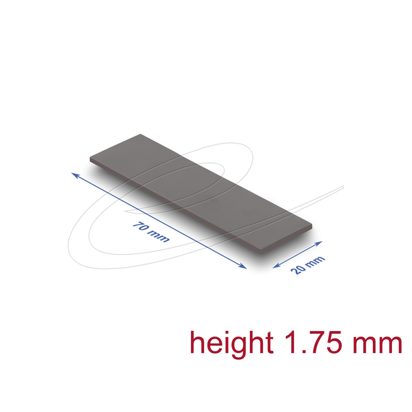 DELOCK Wärmeleitpad 70x20x1,75mm für M.2 Module 3,2 W/mK