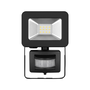 LED прожектор, Goobay, Със сензор за движение, 10W, Черен