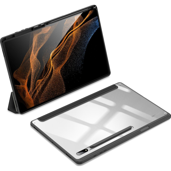Dux Ducis GP-124464 Tok - Samsung Galaxy Tab S8 Ultra WIFI (SM-X900), Oldalra Nyíló, Aktív Flip, Fekete