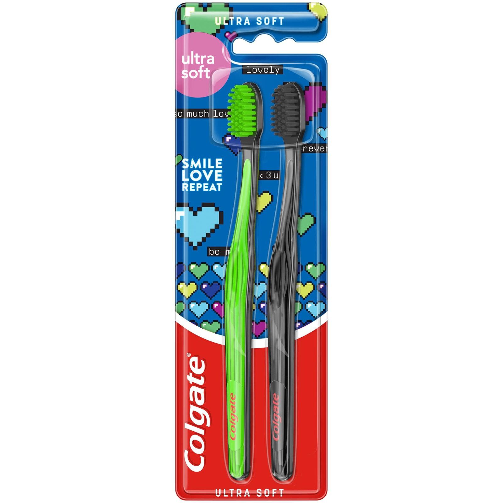 COLGATE Ultra Soft Design Edition Smile Love Repeat 2db (8718951643598)