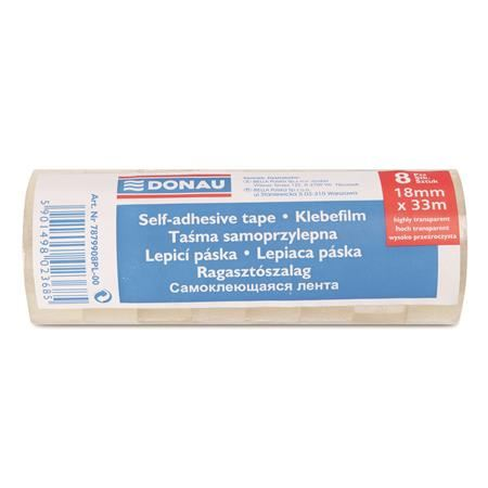 DONAU ragasztószalag 18mm x 33m átlátszó (7879908PL-00) (7879908PL-00)