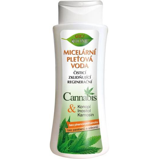 BIONE COSMETICS Bio Cannabis Micellás arctisztító víz 255 ml (8595061609573)