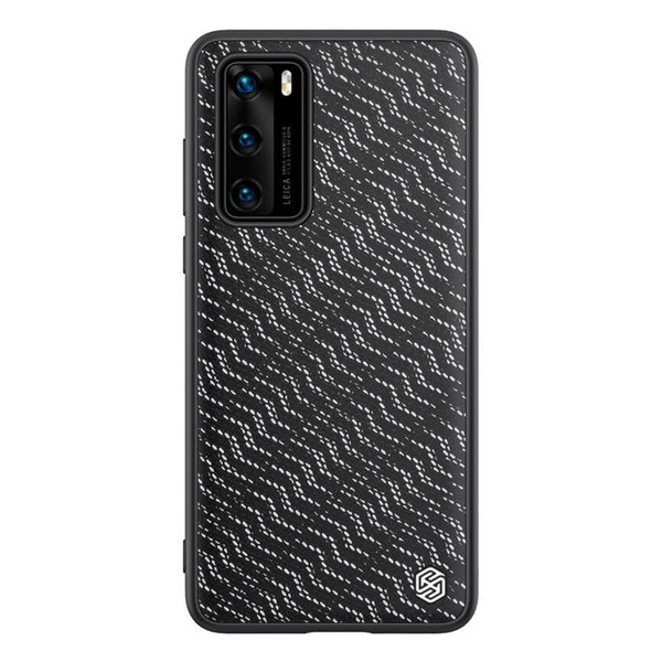 NILLKIN TWINKLE szilikon telefonvédő (közepesen ütésálló, műanyag hátlap, környezetbarát, csillogó) EZÜST [Huawei P40] (5996457944118)