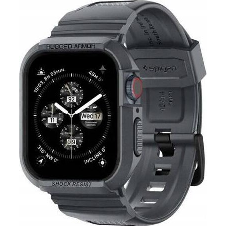 Spigen Rugged Armor Pro Apple Watch tok 44/45mm sötétszürke